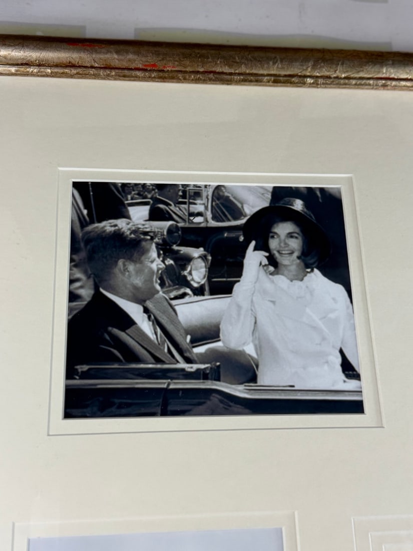Kennedy Interest- Stunning Montage Of The Late Jackie `O` Mrs Kennedy Signed Example - 2