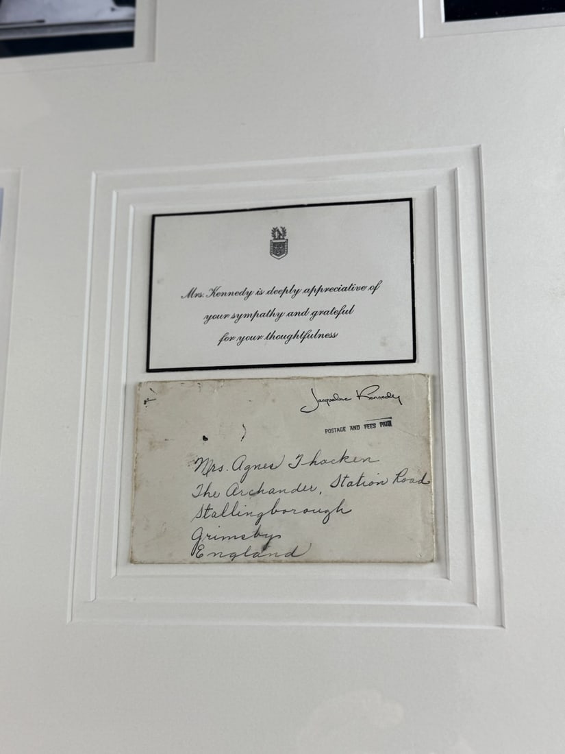 Kennedy Interest- Stunning Montage Of The Late Jackie `O` Mrs Kennedy Signed Example - 7