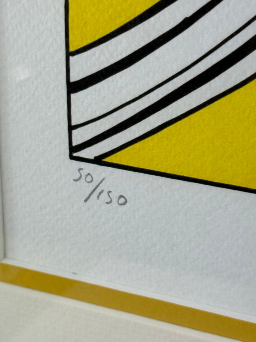 Roy Lichenstein (1923-1997) `Sweet Dreams Baby` Numbered Ltd Edition Lithograph #91/150 - 3