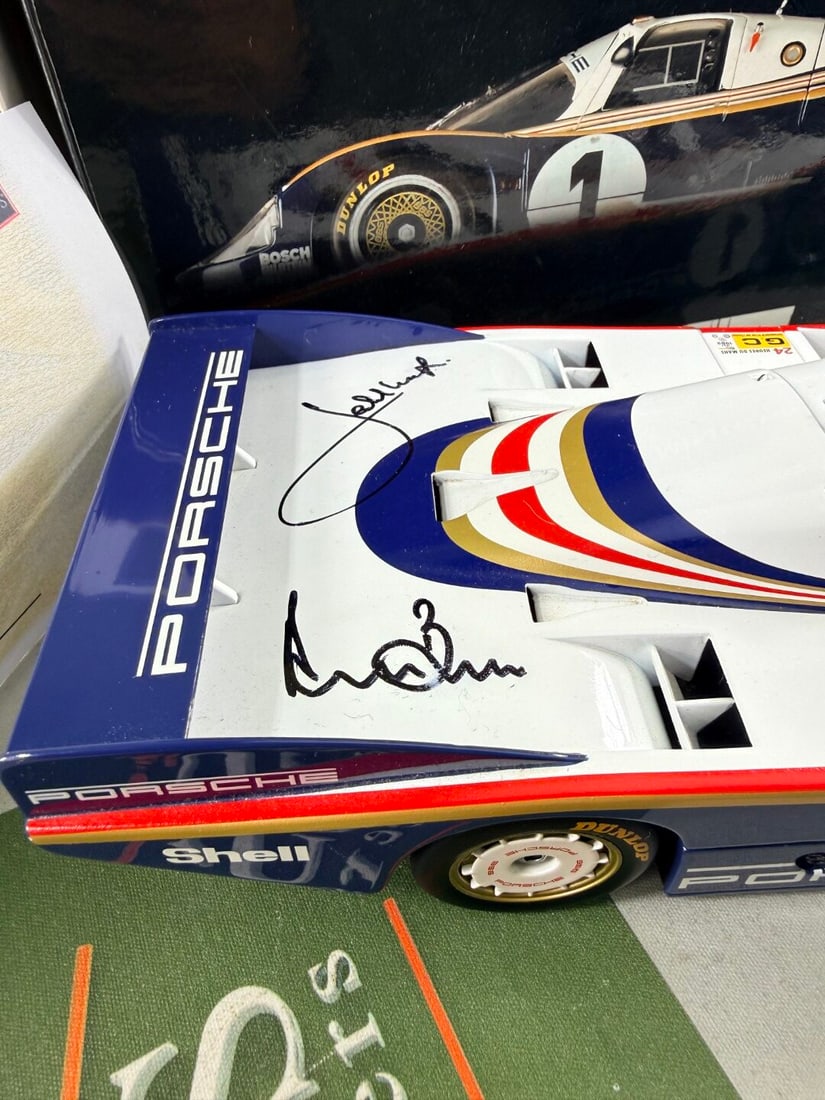 Ltd Edition 1:18 scale Porsche 956L, by Minichamps, Signed by Derek Bell and Jacky Ickx. - 3
