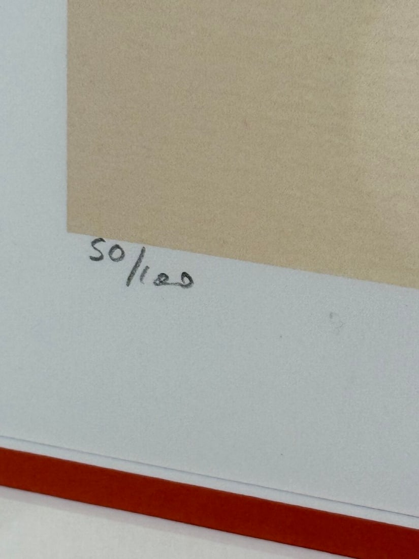 Andy Warhol-(1928-1987) `Orange Sam` Numbered Lithograph #50 /100 - 3