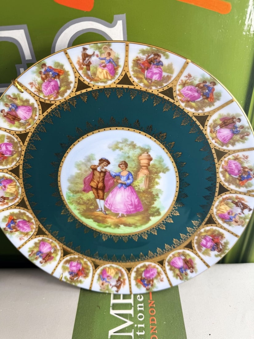 Vintage Porcelein Plates Garanti German RZB Design+Other - 3