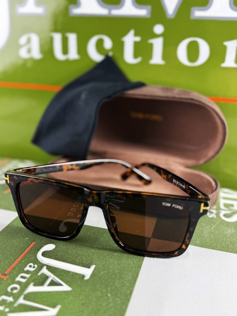 Tom Ford Tortoise Brown Square Frame 45mm Sunglasses - 2