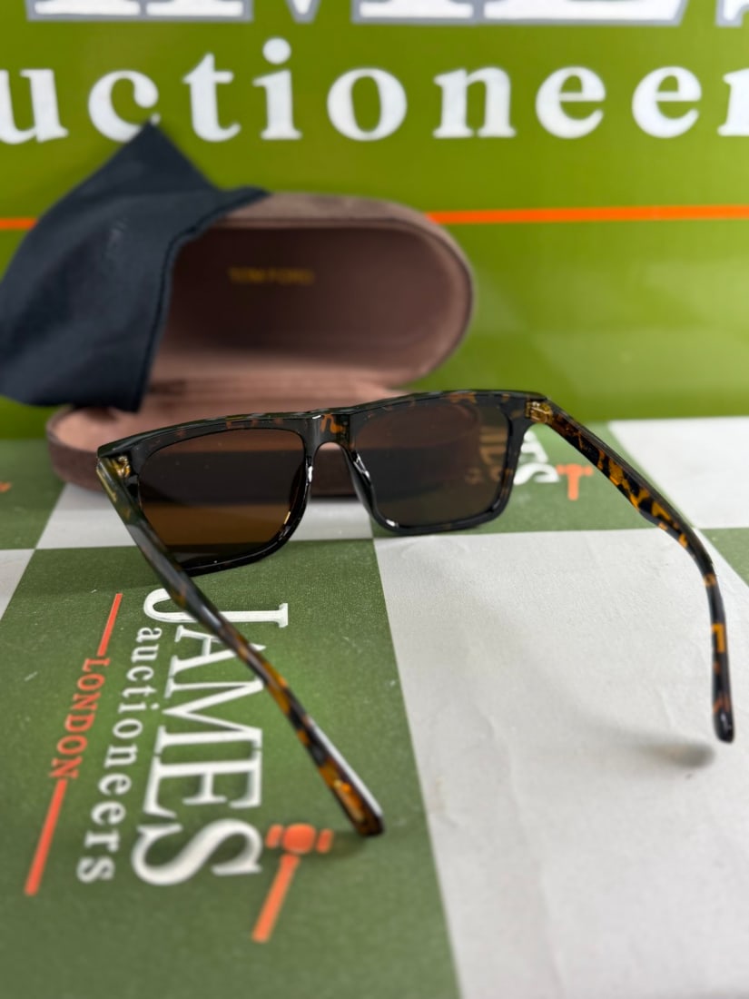 Tom Ford Tortoise Brown Square Frame 45mm Sunglasses - 6