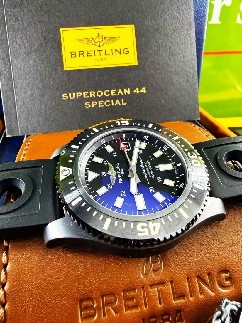 Breitling Superocean Blacksteel Special 44mm Ceramic Bezel Full Set M17393 - 2
