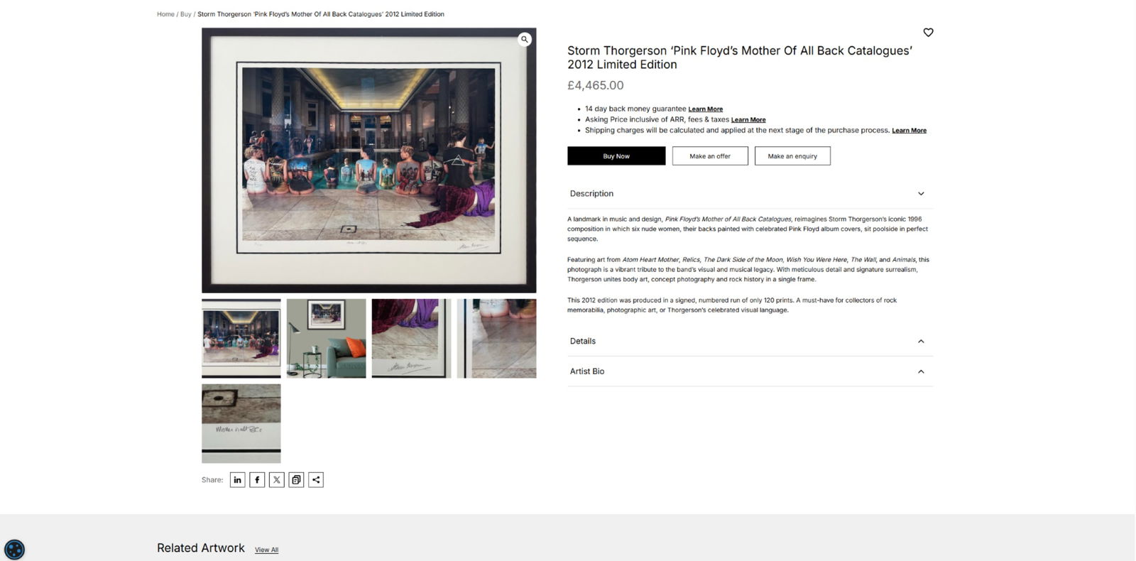 Storm Thorgerson (1944-2013)-Pink Floyd`s `Mother of All Back Catalogues` 2012 Ltd #89/120-Investmen - 14