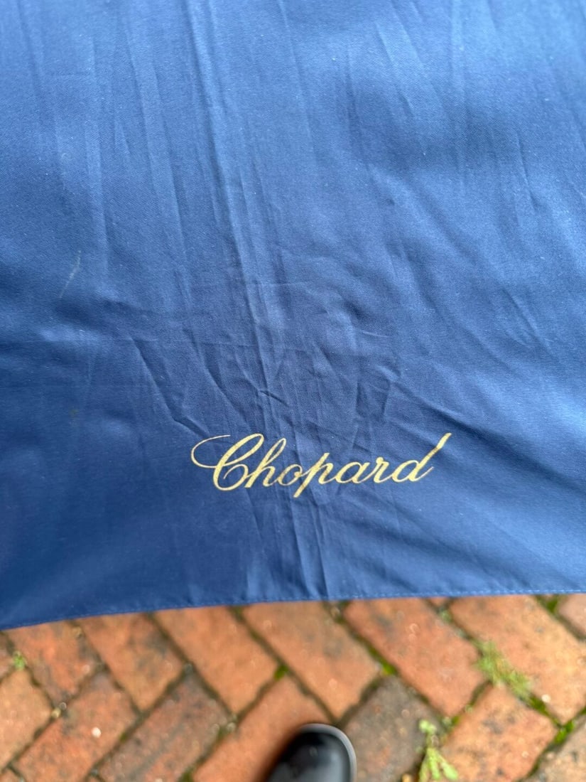 Chopard Watchmaker Official Merchandise Umbrella Wooden Handle-Rare Example - 5