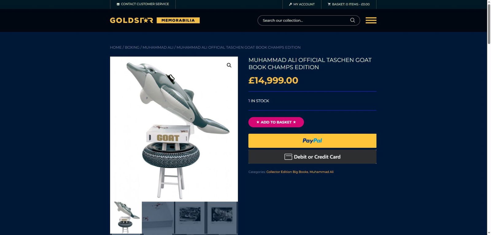 Muhammad Ali Gold Leaf Hardback Signed Book `Goat`By Taschen- Weighes 34KGs! - 2