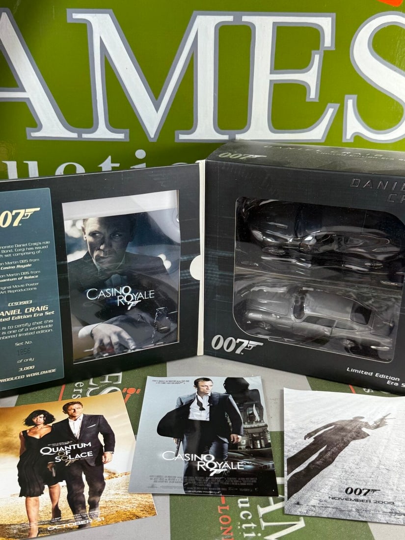 James Bond 007 Daniel Craig Era Ltd Edition Die Cast/Poster Collection: James Bond 007 Daniel Craig Era Ltd Edition Die Cast/Poster Collection