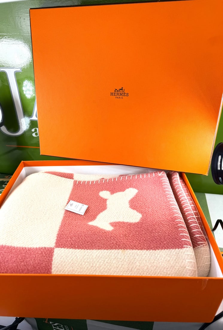 Hermes Paris Large Cashmere Adada Blanket