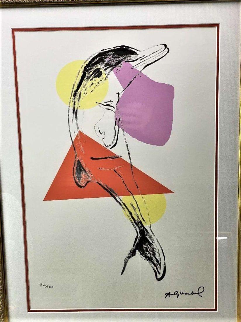 Andy Warhol (1928-1987) Dolphin Ltd Edition of Lithograph - 3