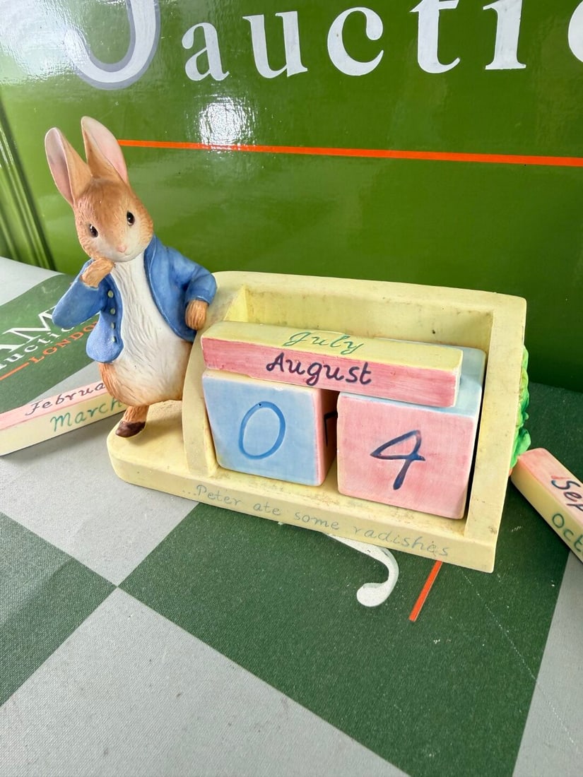 Border Fine Arts Porcelein Peter Rabbit Perpetual Calander - 2