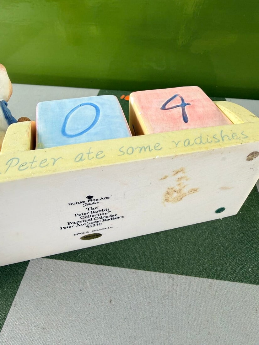 Border Fine Arts Porcelein Peter Rabbit Perpetual Calander - 4