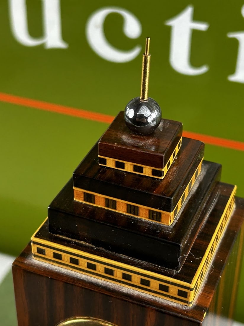 Elie Bleu Tabletier Decor Desk Clock - 6