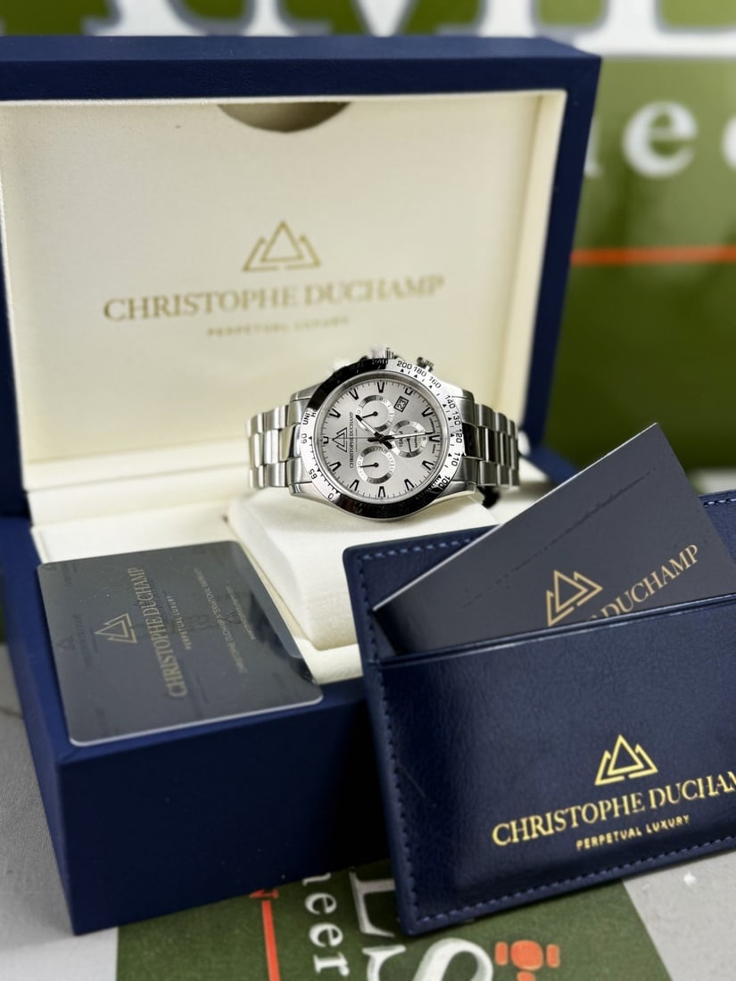 Christophe Duchamp 42mm Chronograph Grand Mont Gents Watch-Rrp £1750, - 2