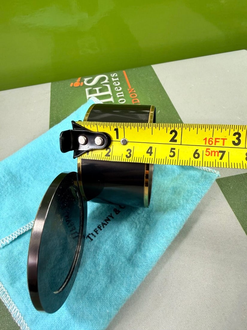 Tiffany & Co Table Top Swiss Made Clock/Alarm Swivel Type Metal Tungsten - 3