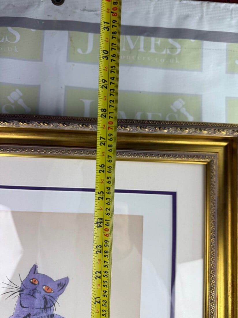 Andy Warhol-(1928-1987) `Plum Sam` Numbered Lithograph #17/100 - 6