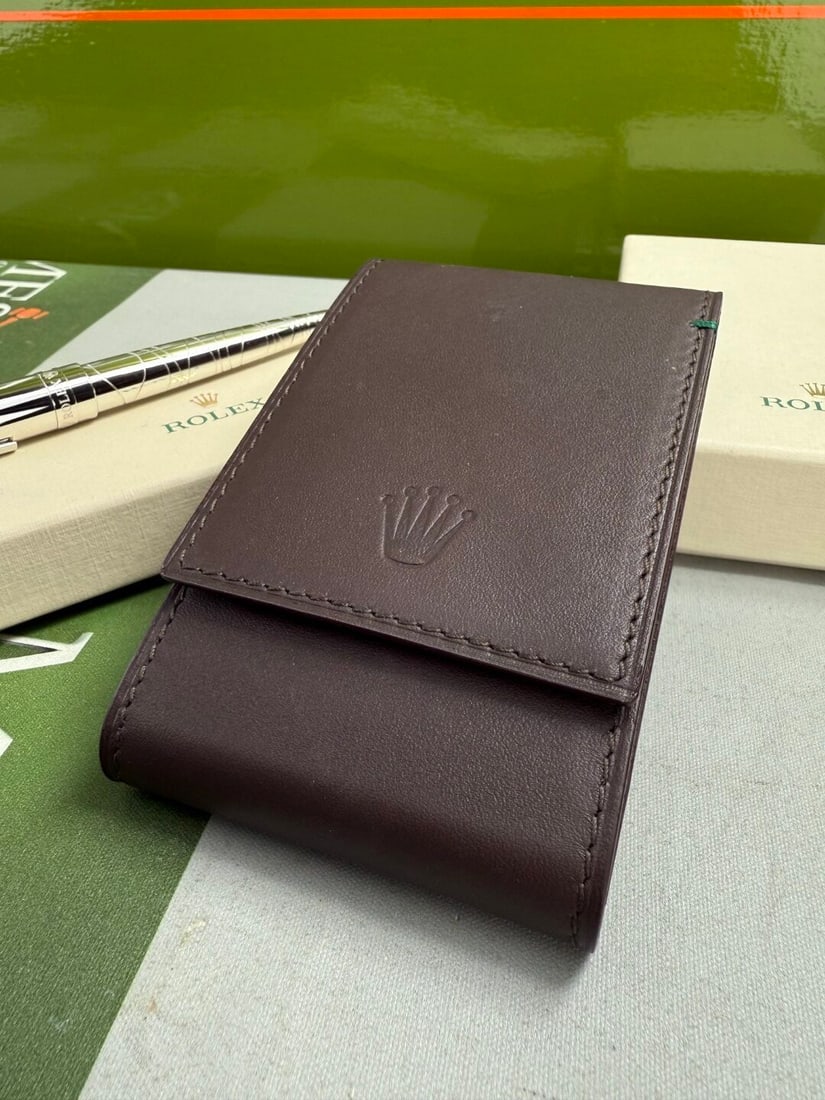 Official Rolex Merchandise Swirl Platinum Ballpoint Pen and Watch Travel Wallet Set - 3