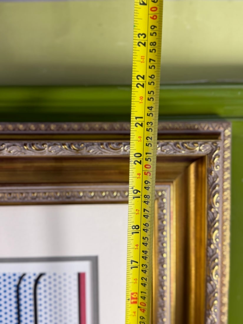 Roy Lichenstein (1923-1997) `Lady Reading` #72/150 Ltd Edition Lithograph Framed - 2