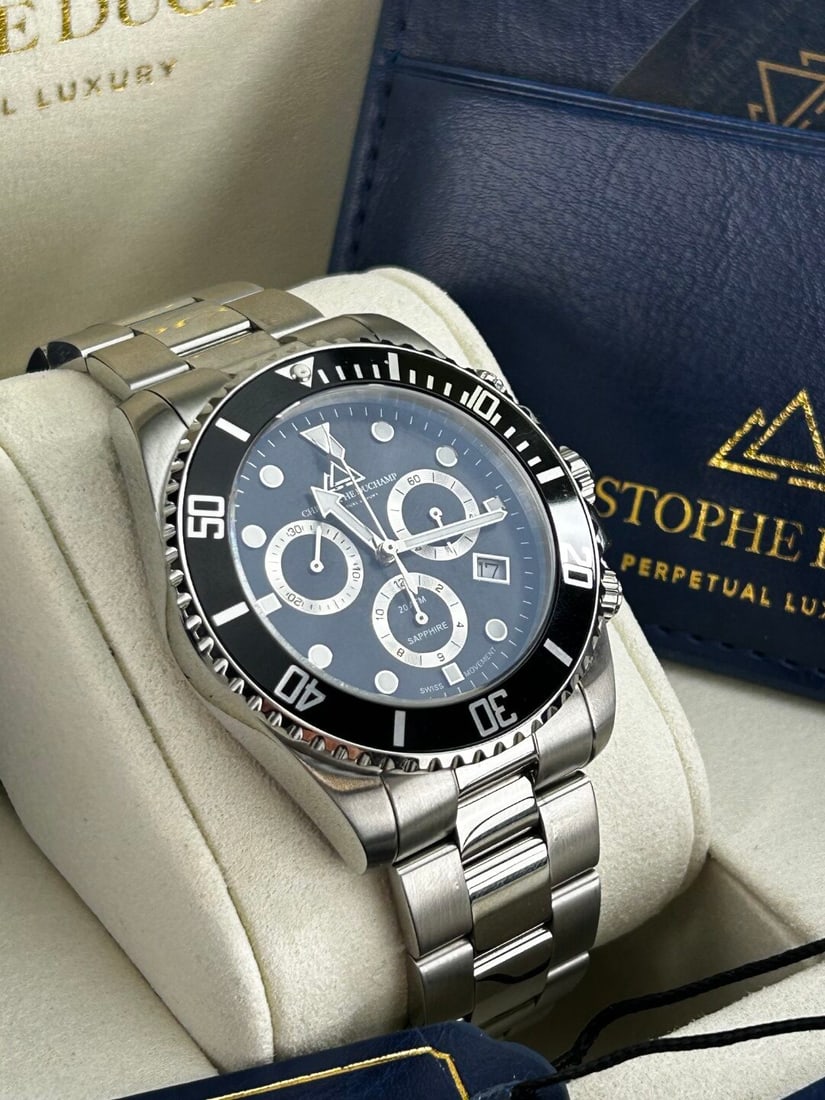 Christophe Duchamp Marine Chrono Gents Watch -Rrp £1795 - 2