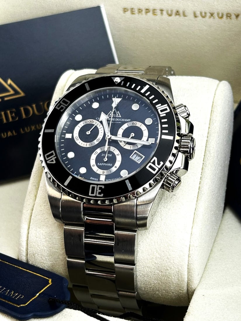 Christophe Duchamp Marine Chrono Gents Watch -Rrp £1795 - 7