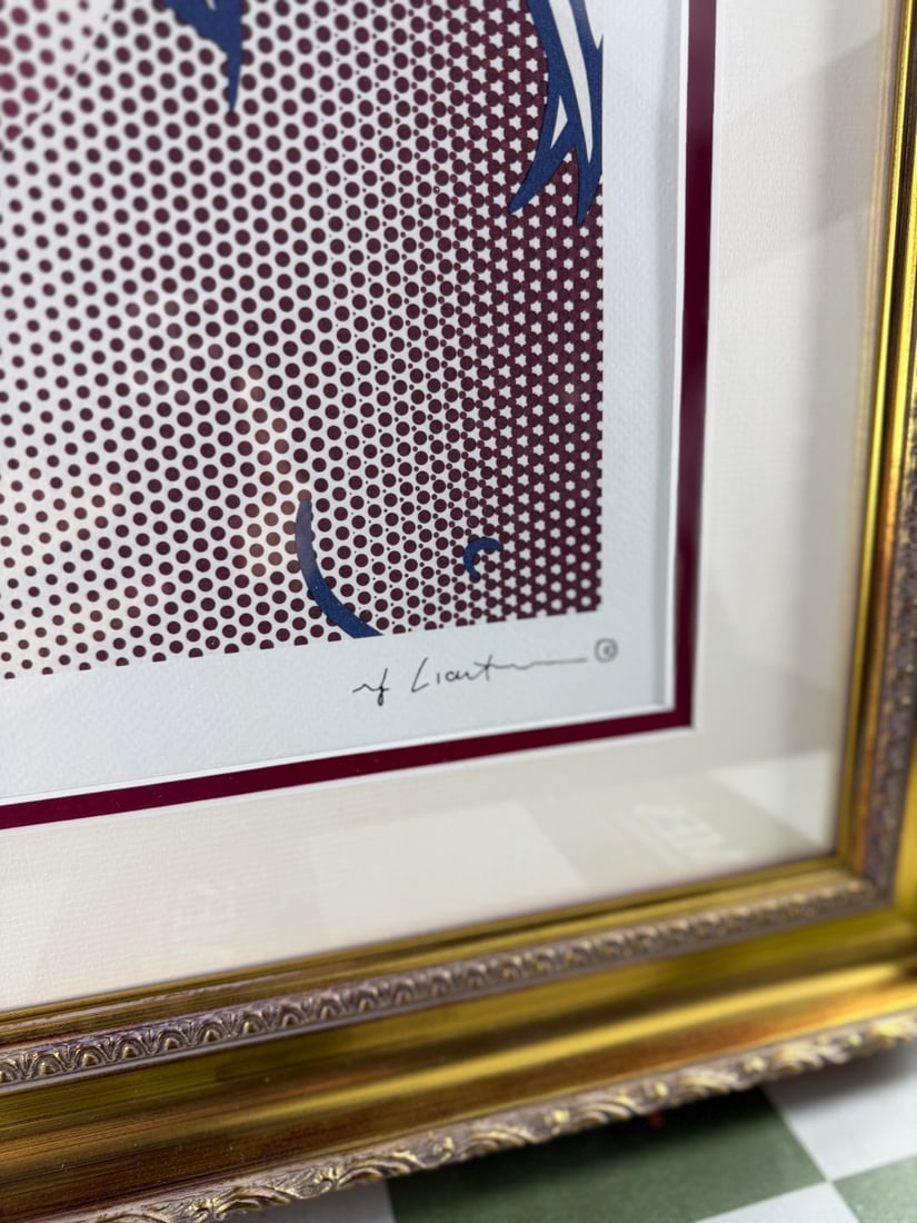 Roy Lichenstein (1923-1997) `Gazing` Numbered Ltd Edition Lithograph #35/150 - 4