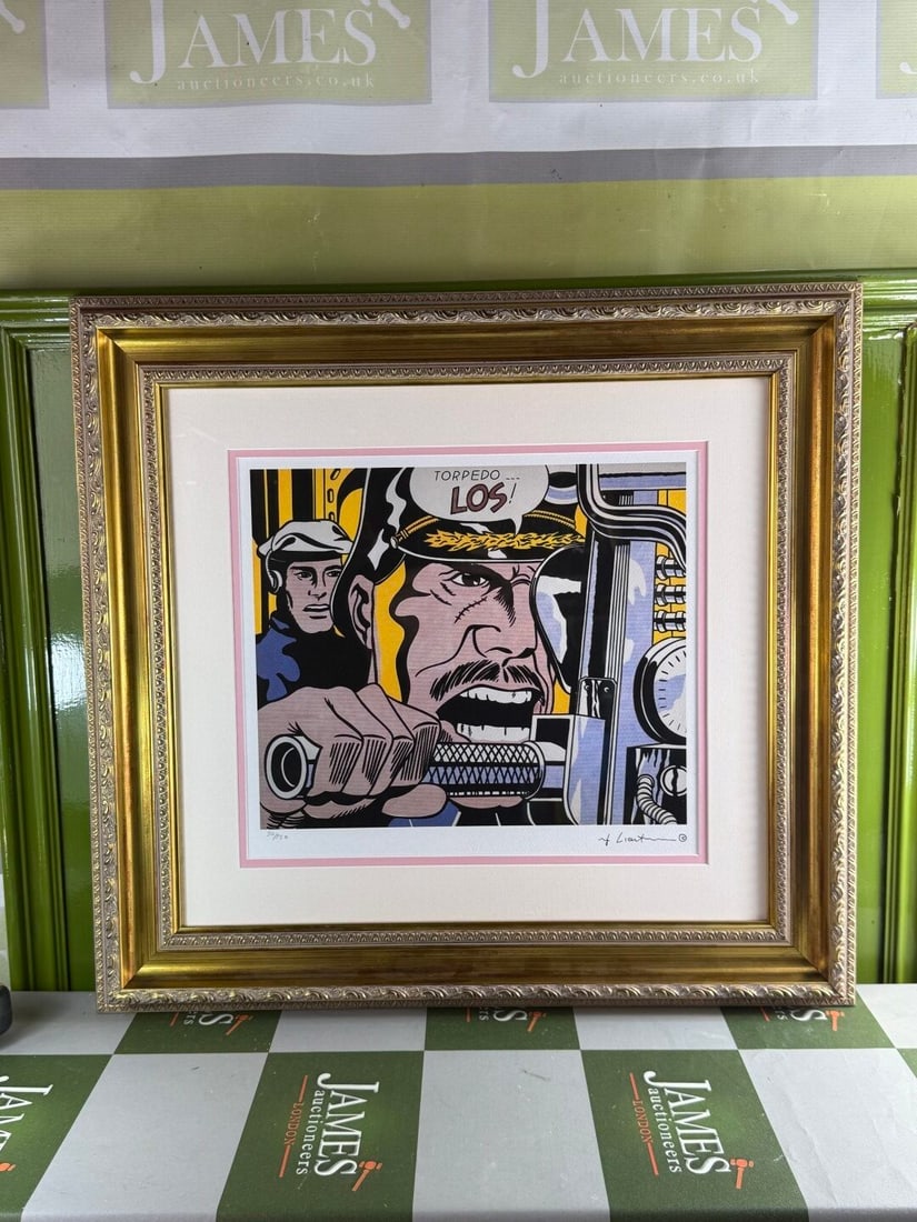 Roy Lichenstein (1923-1997)`Submarine` #50/150 Numbered Lithograph - 7