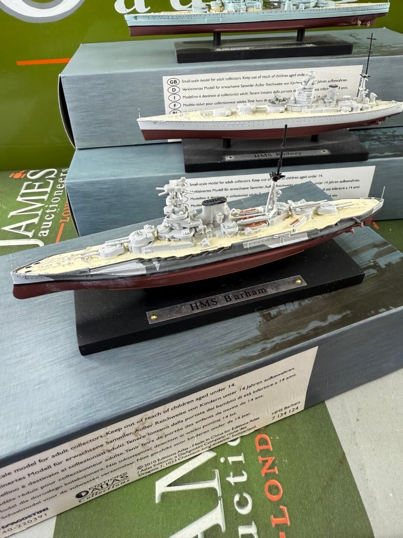 Collection of Atlas Legendary Warships WWII- British Ships - 2