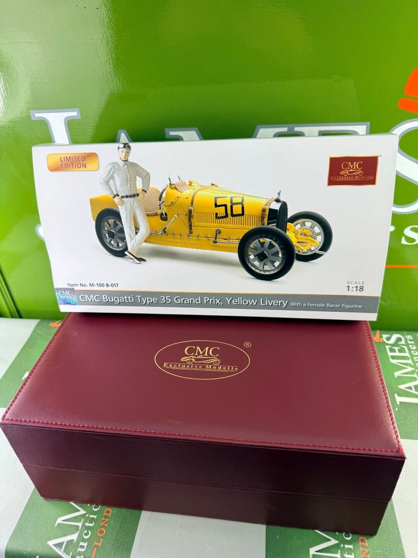 CMC 1/18 Scale Bugatti Type 35 Grand Prix, M-100-017-Very Rare complete Example. - 10