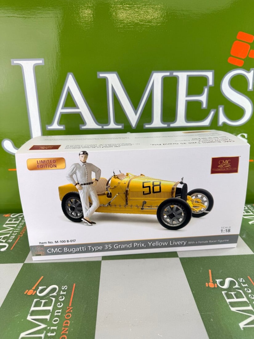 CMC 1/18 Scale Bugatti Type 35 Grand Prix, M-100-017-Very Rare complete Example. - 2
