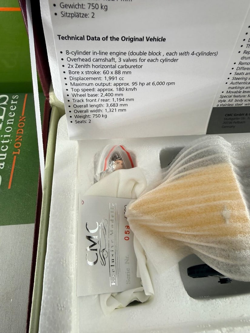 CMC 1/18 Scale Bugatti Type 35 Grand Prix, M-100-017-Very Rare complete Example. - 5