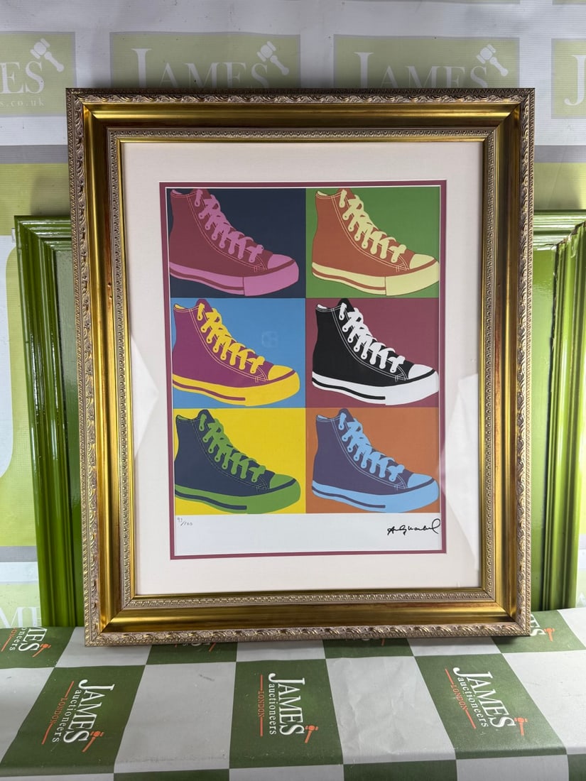 Andy Warhol-(1928-1987) Converse Numbered Lithograph #93/100 - 8