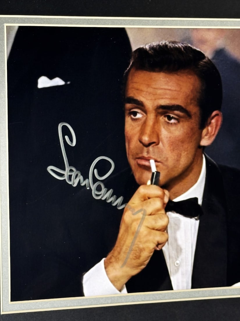 James Bond 007 Interest A Sean Connery Signed Autograph Montage. - 2