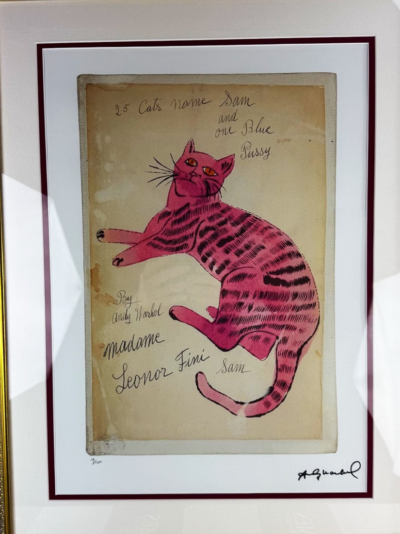 Andy Warhol-(1928-1987) `Pink Sam` Numbered Lithograph #19/100 - 2