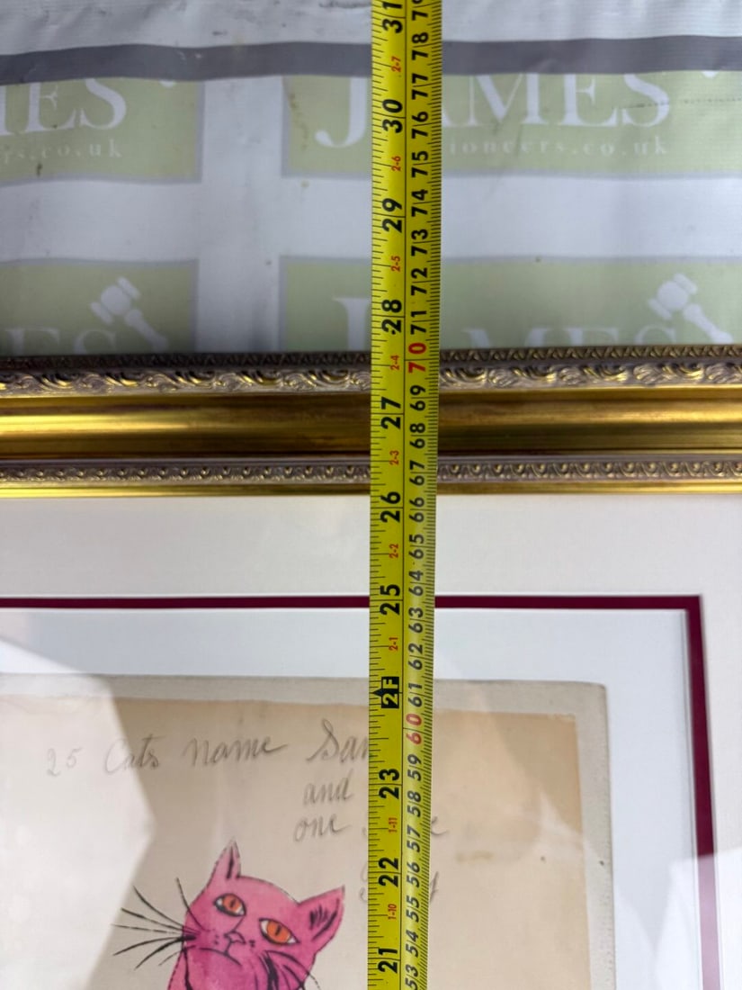 Andy Warhol-(1928-1987) `Pink Sam` Numbered Lithograph #19/100 - 6