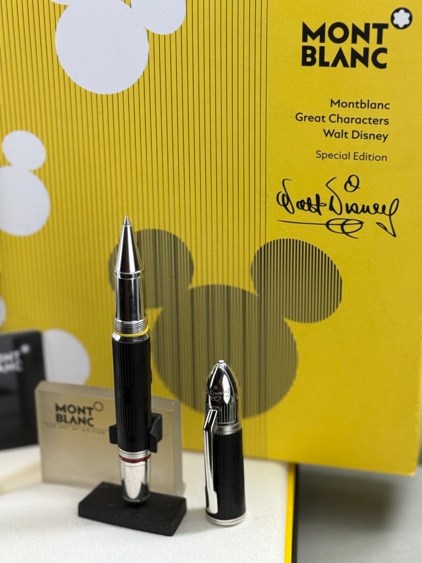 Montblanc Great Characters-Walt Disney Special Edition Rollerball: Montblanc Great Characters-Walt Disney Special Edition Rollerball, as pictured mint example with full original MB packaging.