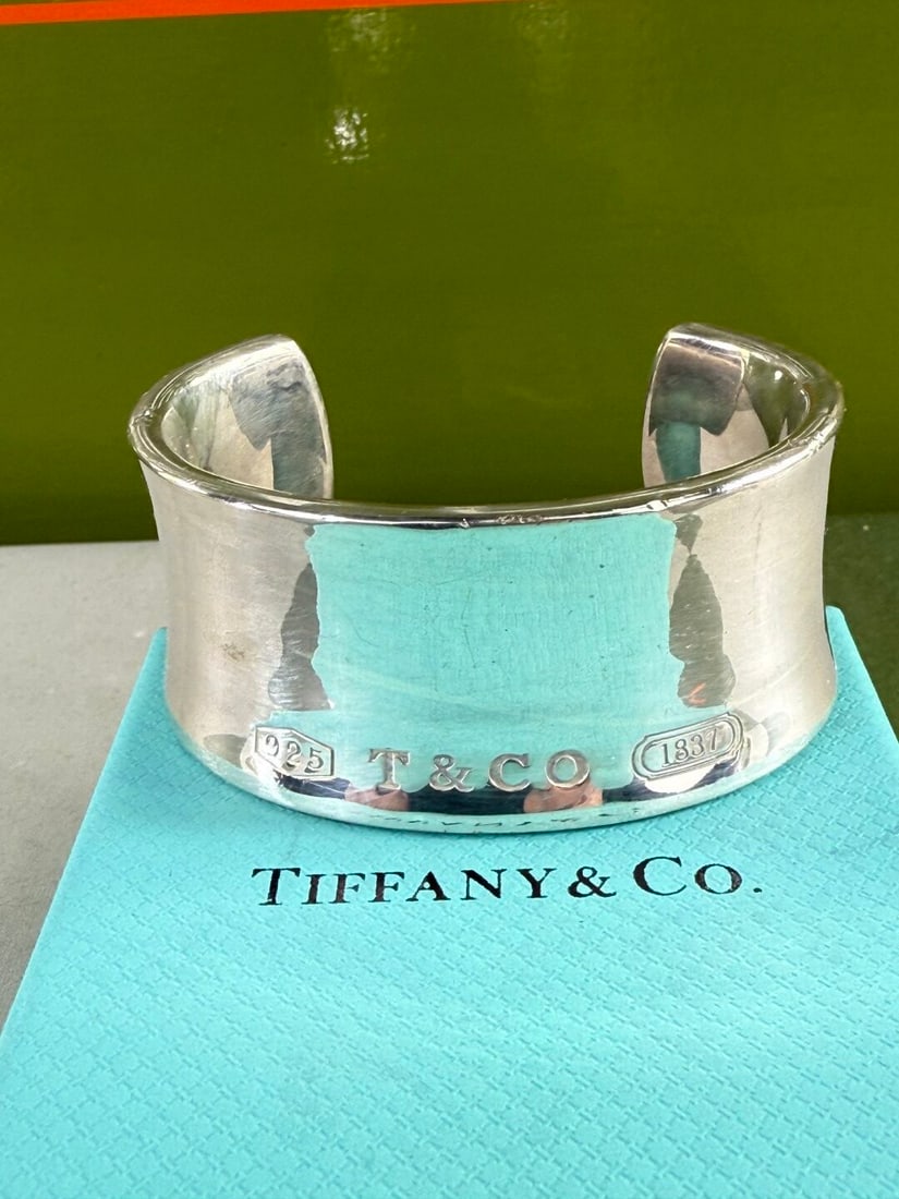 Tiffany & Co Wide Cuff Bracelet 925 Sterling Silver-1837 Edition (1 of 5)