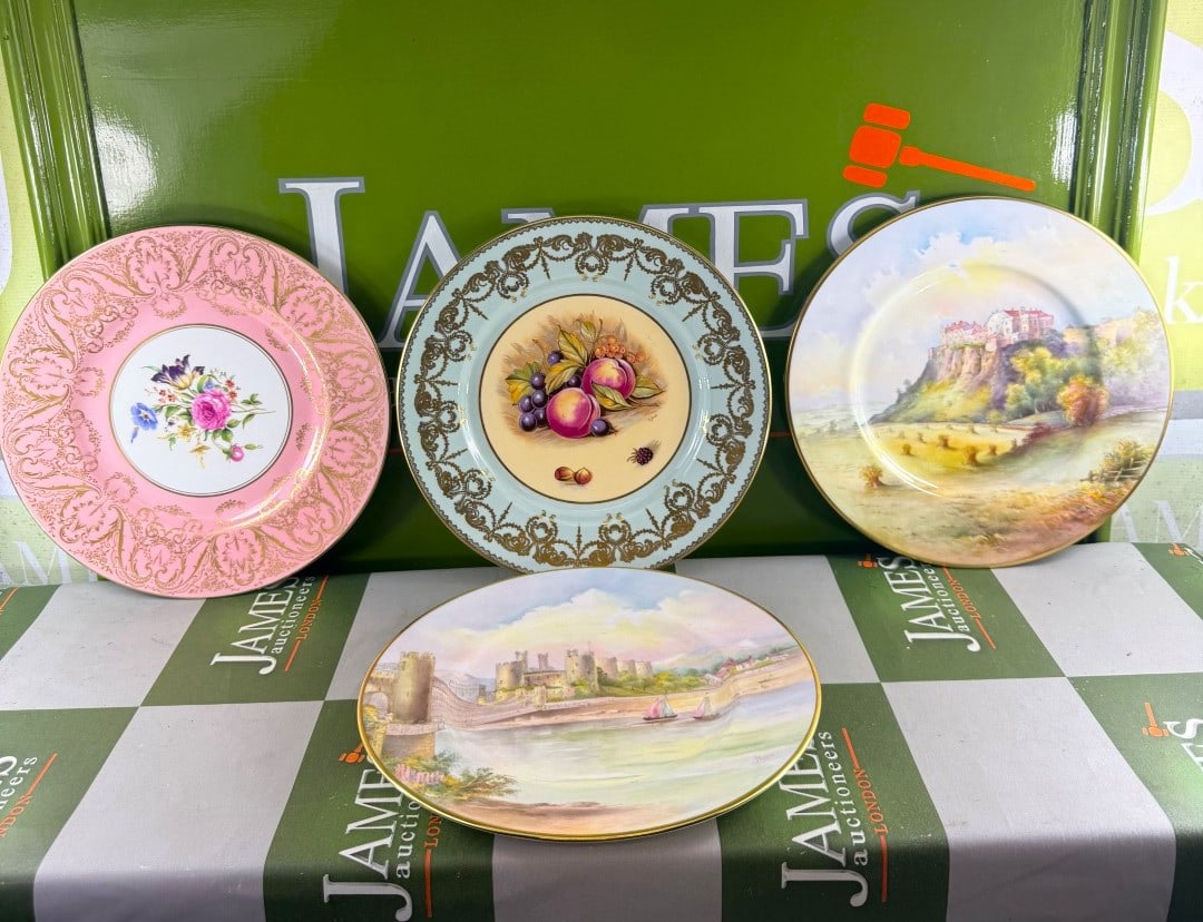 Nice Collection of Four Premium Quality Bone China Plates: Nice Collection of Four Premium Quality Bone China Plates