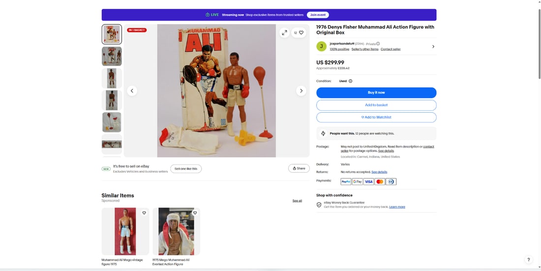 Denys Fisher-Original Vintage Muhammad Ali 1976 Boxing Interest. - 8