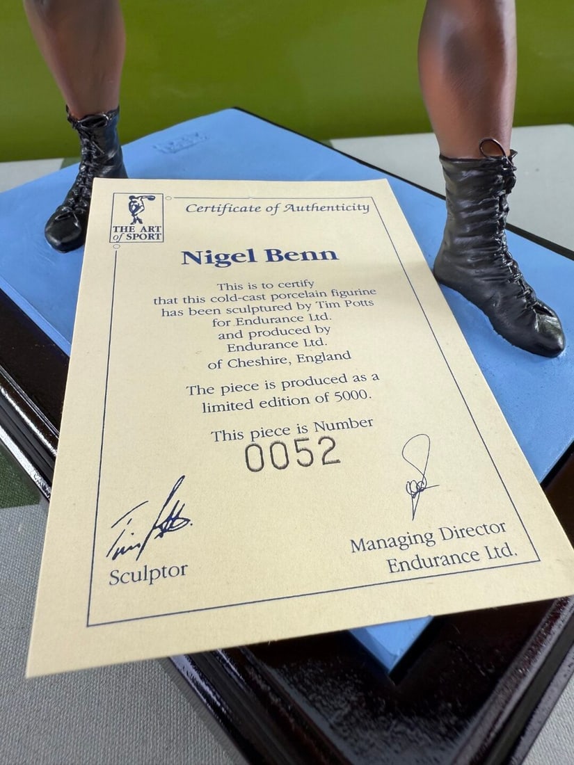 Nigel Benn Middleweight Boxing Champion- The Art Of Sport By Endurance Figurine. Sculpted by Daniel - 3