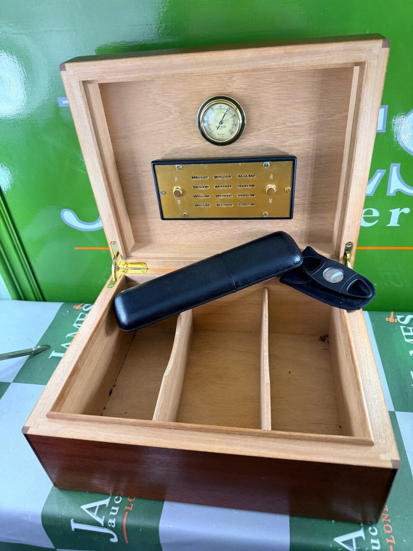 Elie Bleu Handmade Mahogany 75 Count Humidor Rrp- £ 2k - 3