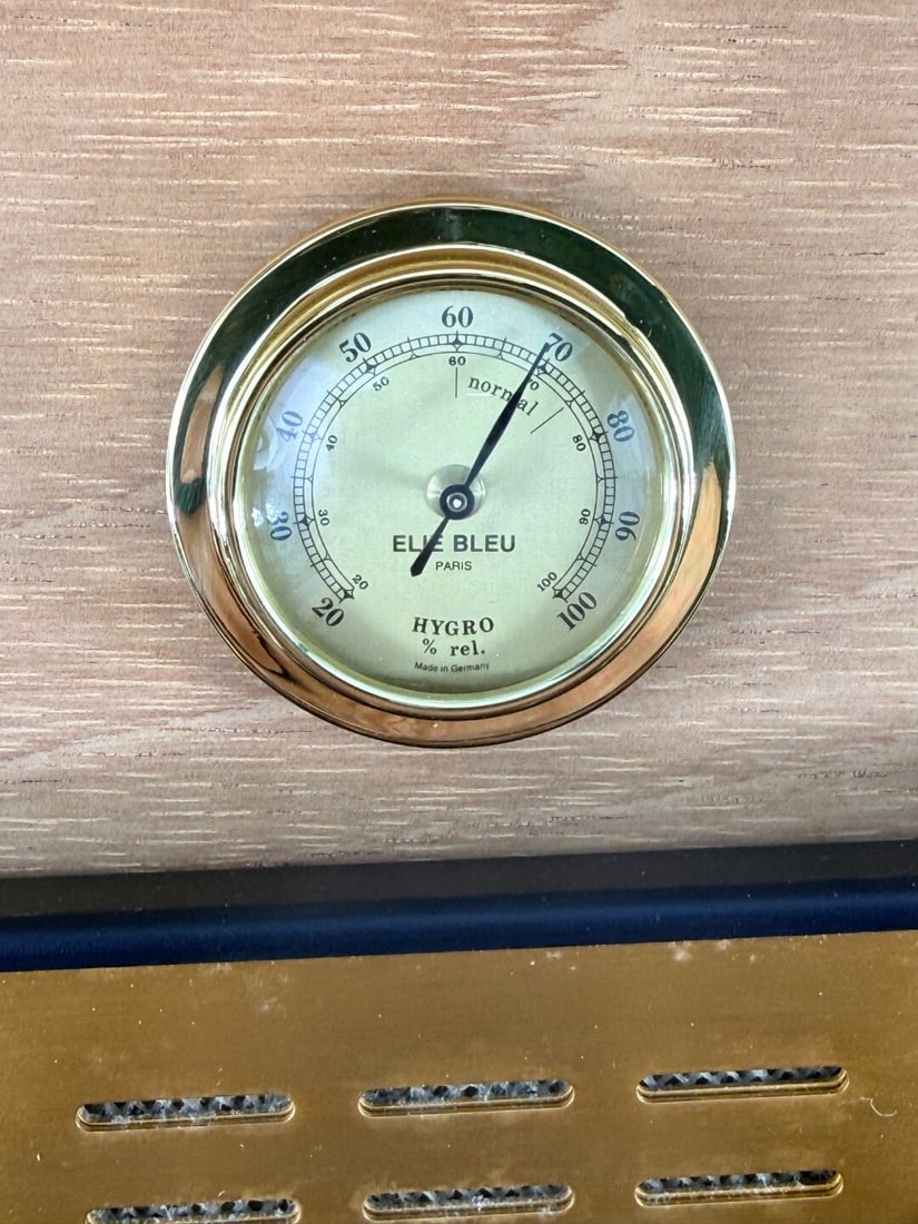 Elie Bleu Handmade Mahogany 75 Count Humidor Rrp- £ 2k - 7