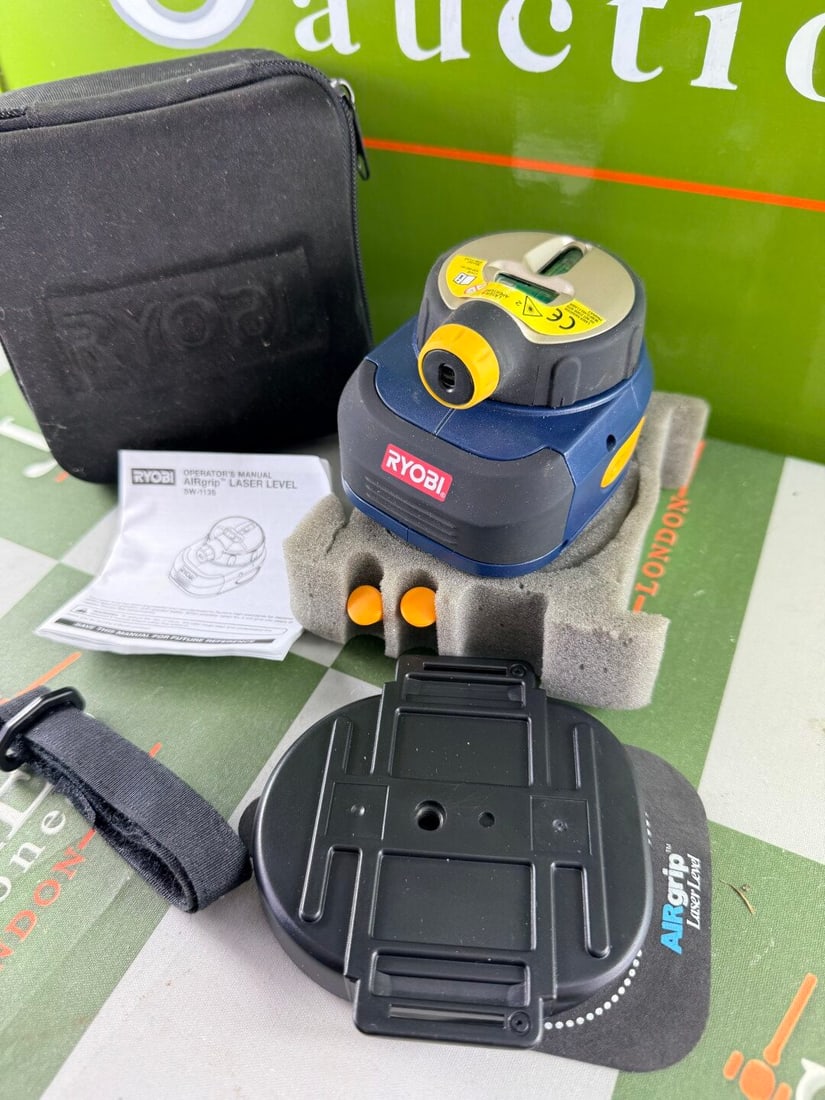 Ryobi Airgrip Laser Level Sw 113s Tool In Case.: Ryobi Airgrip Laser Level Sw 113s Tool In Case.