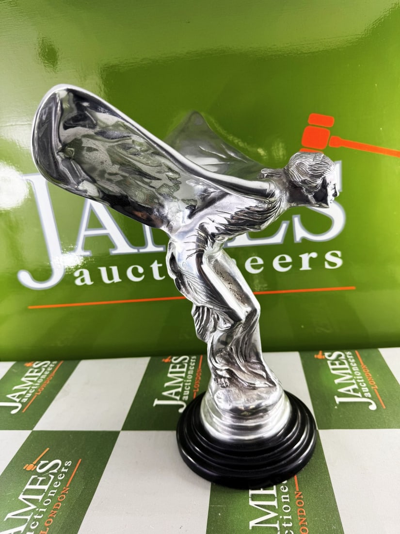 Extra Large Rolls Royce Flying Lady Mascot With Marble Base (1 of 6)
