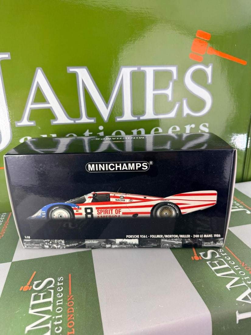 Minichamps 1/18 Porsche 956L Stars & Stripes Follmer/Morton/Miller 24H Le Mans 1986 - 11