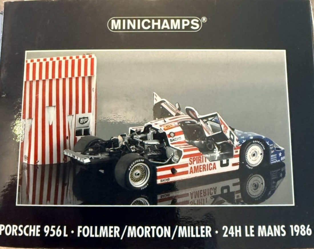 Minichamps 1/18 Porsche 956L Stars & Stripes Follmer/Morton/Miller 24H Le Mans 1986 - 6