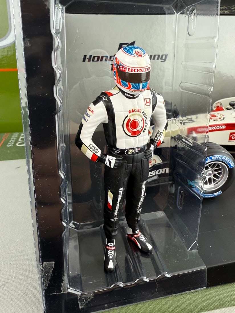 SOLD VIA BUY IT NOW-PLEASE DO NOT BID-Minichamp 1:18 Honda Racing F1 Team RA106 J.Button - 4