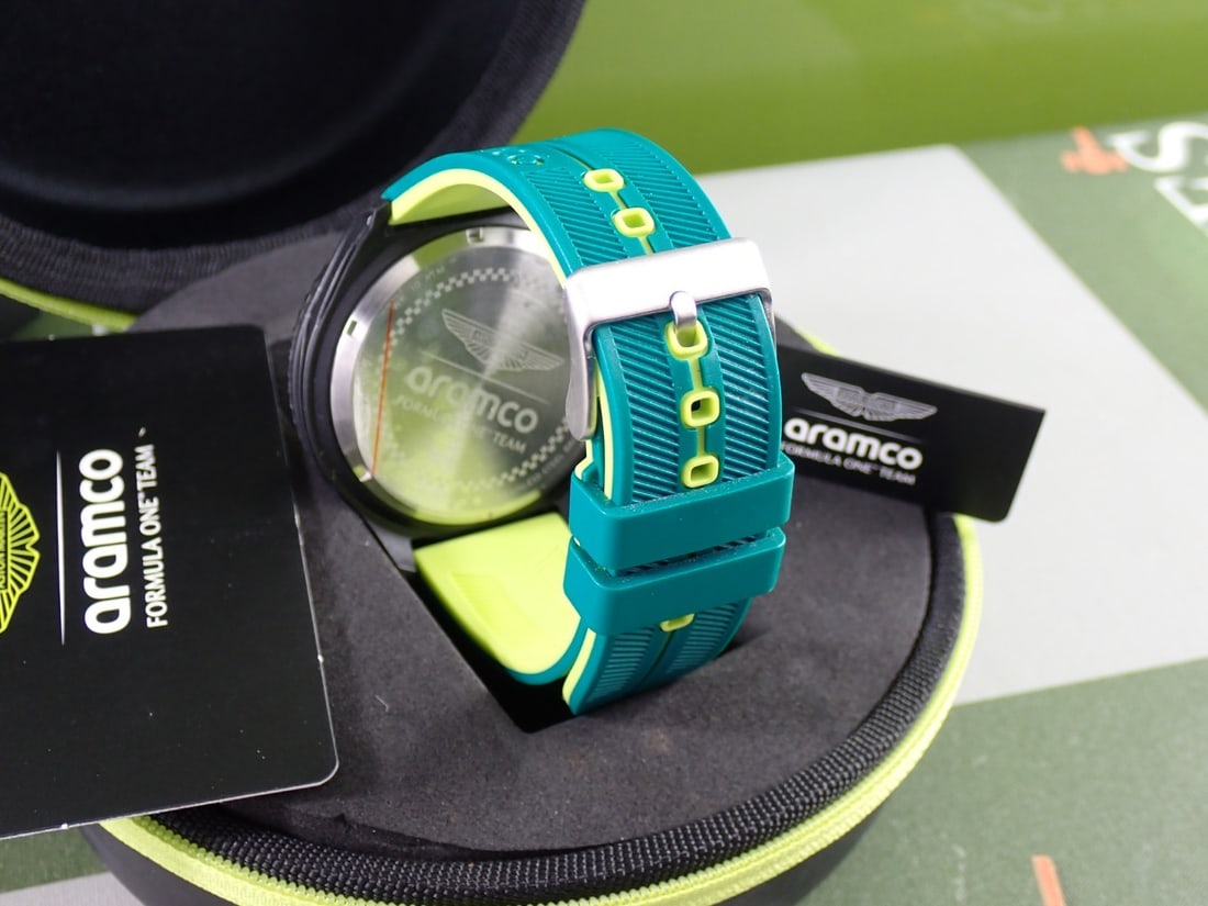 Aston Martin Official Mercandise F1 Team Chronograph Watch, Black/Aqua. - 8