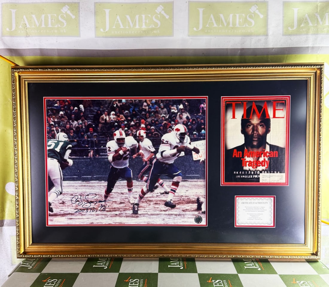 O J Simpson Signed & Original Time Out Montage (1 of 7)