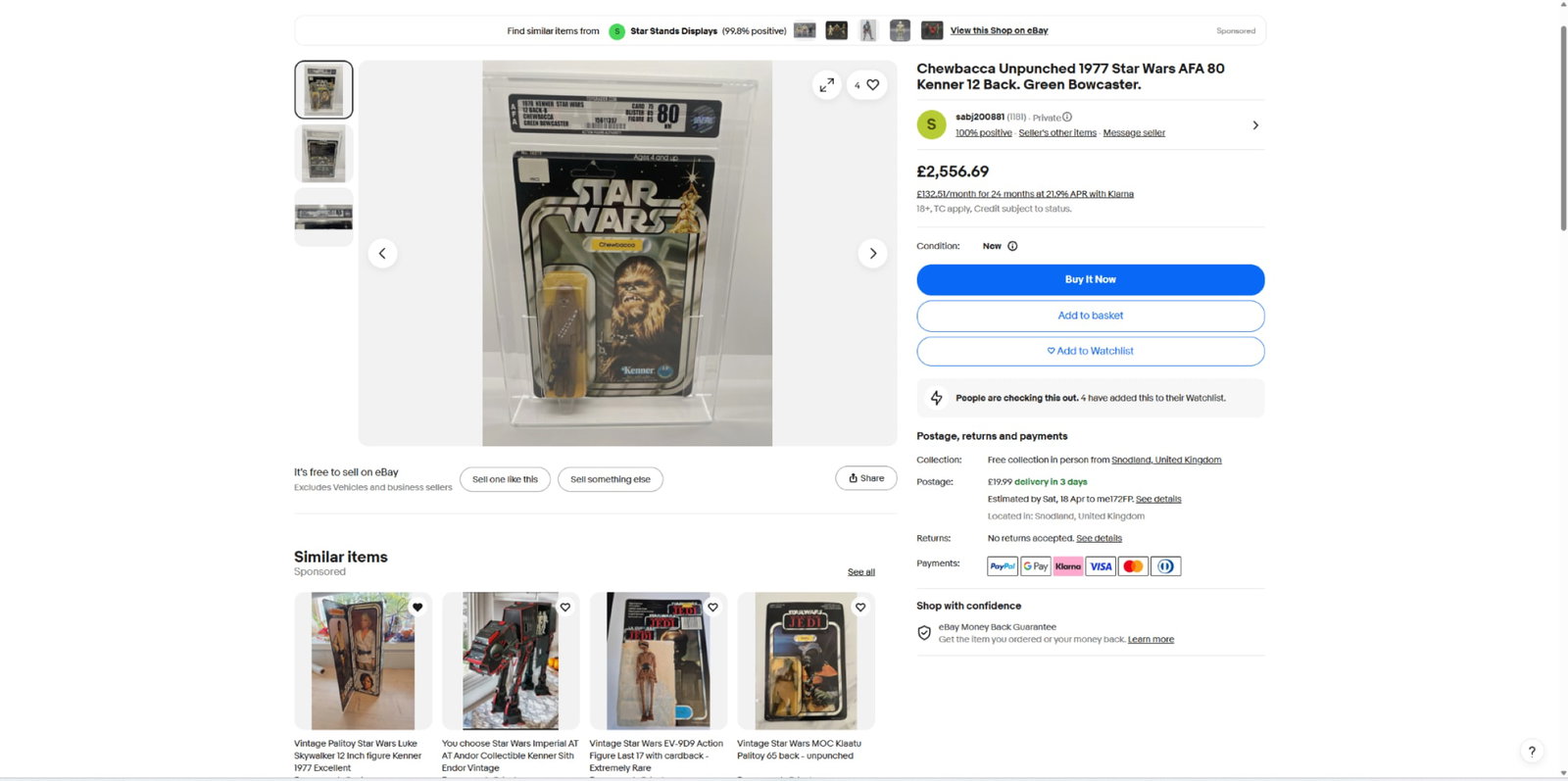 Kenner Star Wars Vintage Chewbacca Signed by Peter Mayhew - 12